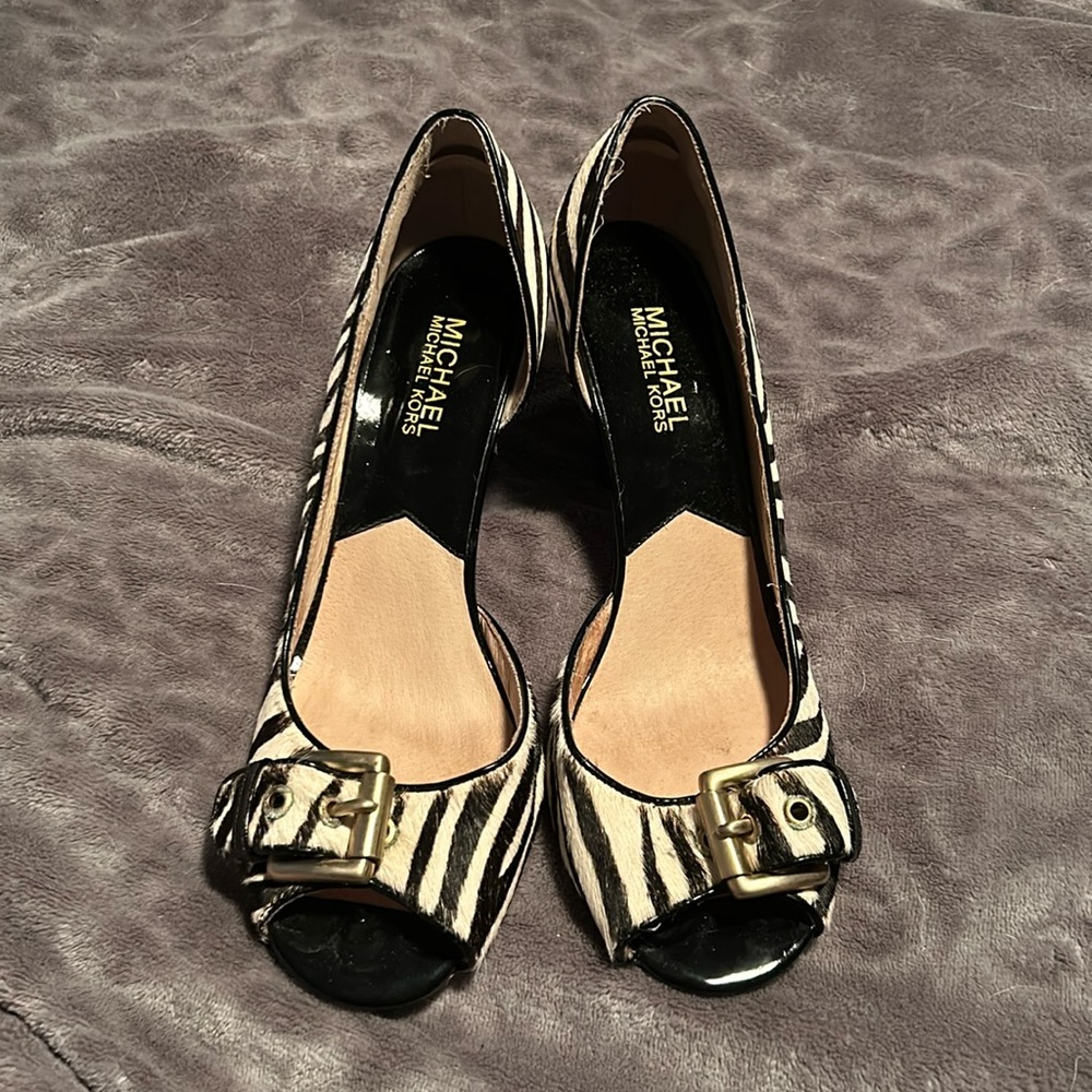 Michael Kors Zebra wedge